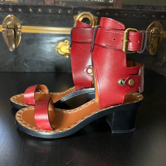Isabel Marant Leather Jaeryn Sandal Boots - Picture 4 of 16